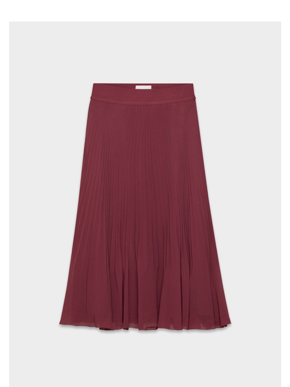 Aritzia Pleated Maxi Skirt in Wine